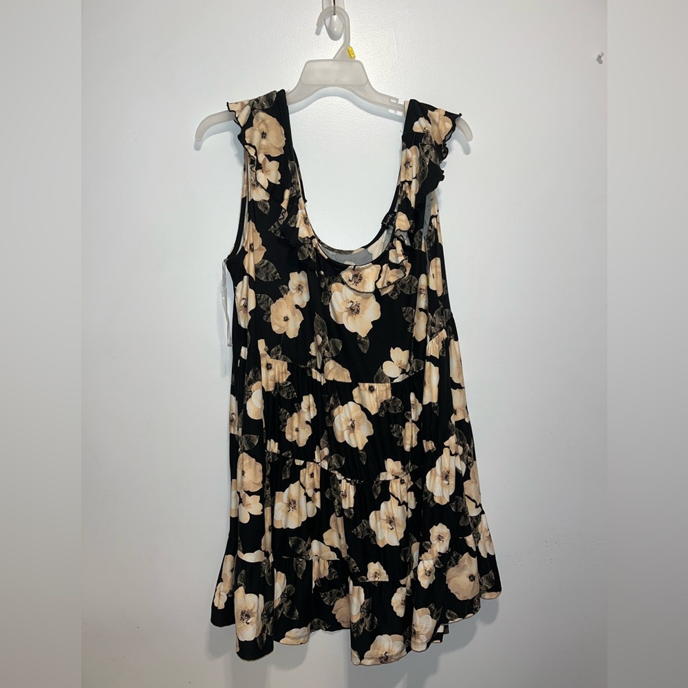 NWT Plus Size Floral 2X Summer Dress Stretch Soft Material